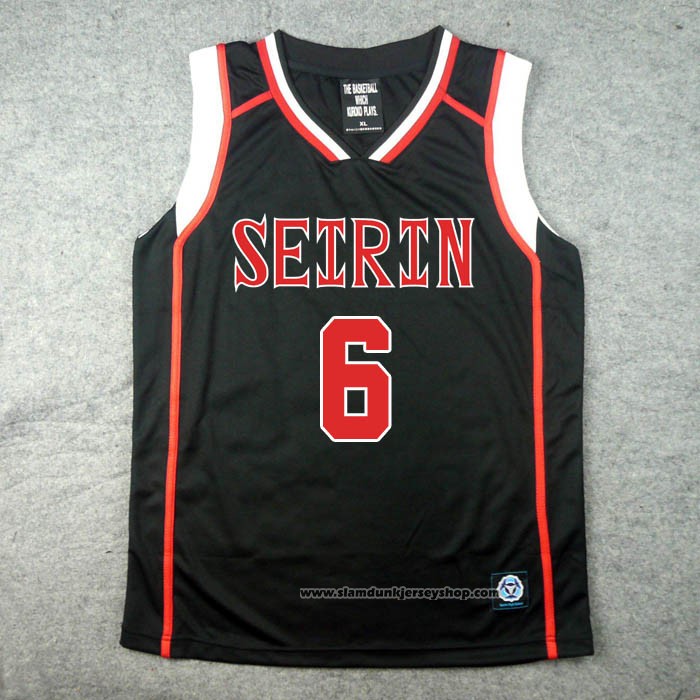 Seirin Shinji Koganei 6 Jersey Black